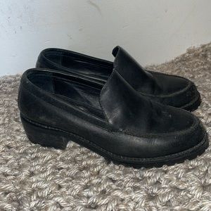 Dkny Y2K loafer platform slip on heeled shoes